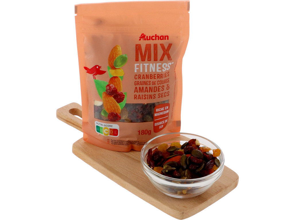 MISTURA DE FRUTOS SECOS AUCHAN FITNESS 180 G