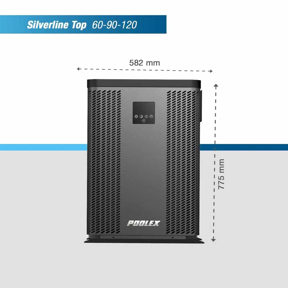 Poolex Silverline Top 90 40/50m3 8.8kW inverter-wärmepumpe