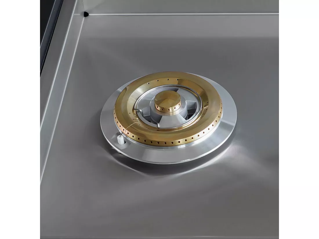 Meuble gazinière 2 brûleurs pour cuisine extérieure