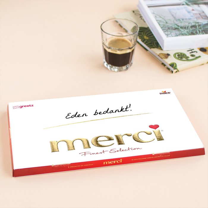 Merci | Bedankt met eigen naam | 400g