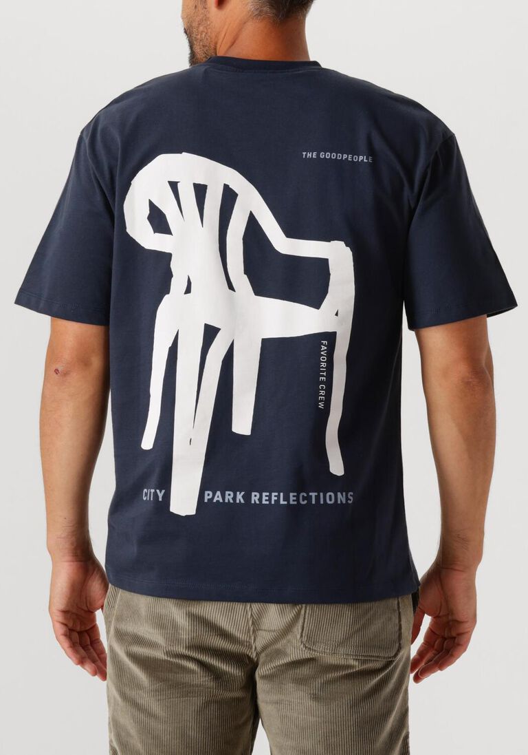 donkerblauwe the goodpeople t-shirt taki