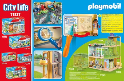 Playmobil 71327 City Life Byggesett Stor Skole