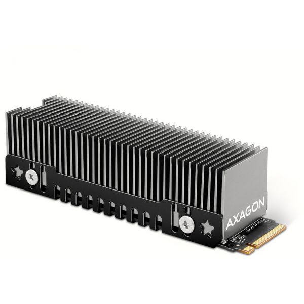 AXAGON Dissipador de calor passivo M.2 SSD, 80mm SSD, ALU body, height 24mm
