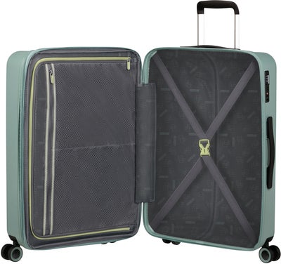 American Tourister Dynabelt Spinner Trillekoffert 68L, Misty Green