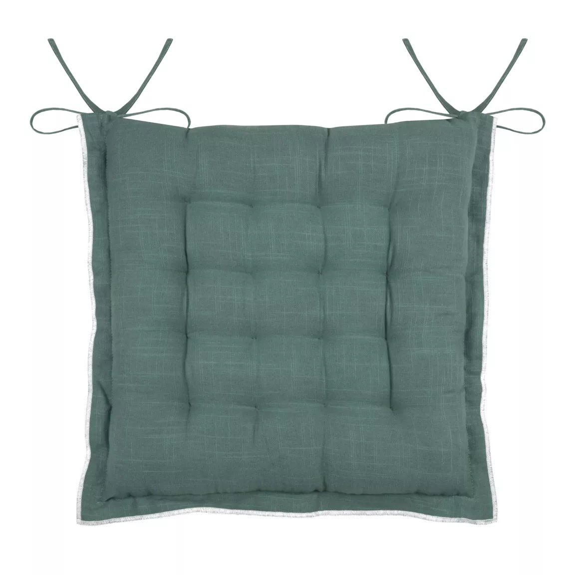Coussin de chaise carré coton (38 x 38 cm) Helios Vert