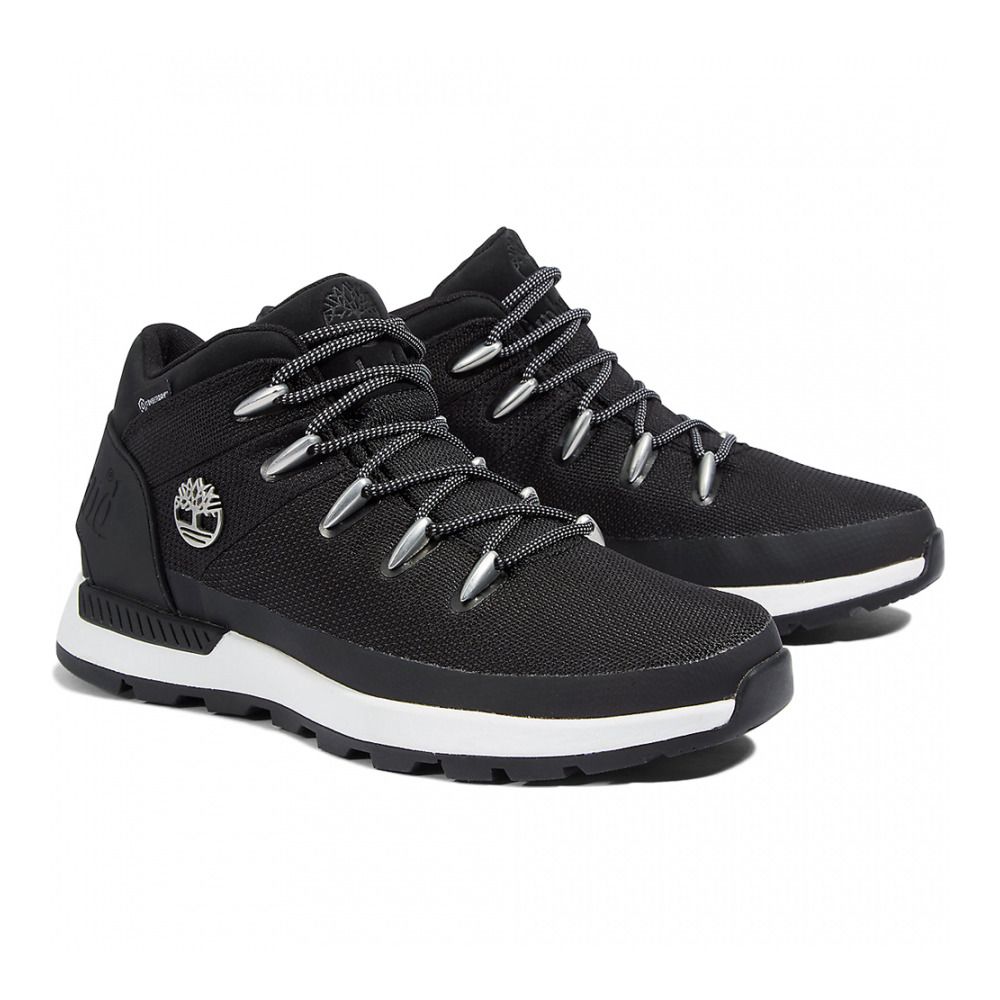Timberland SPRINT TREKKER MID FABRIC WP - Chaussures randonné Homme jet black
