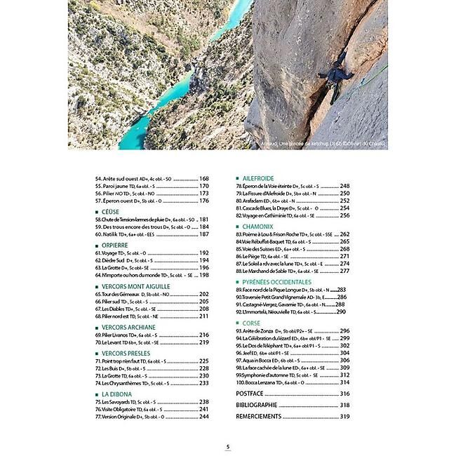 CHEMIN DES CRETES - LES 100 PLUS BELLES GRANDES VOIES EN FRANCE