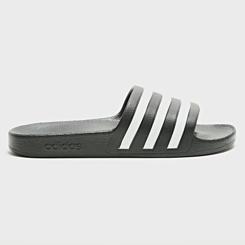 Claquettes Adilette Aqua F35543 Noir Blanc