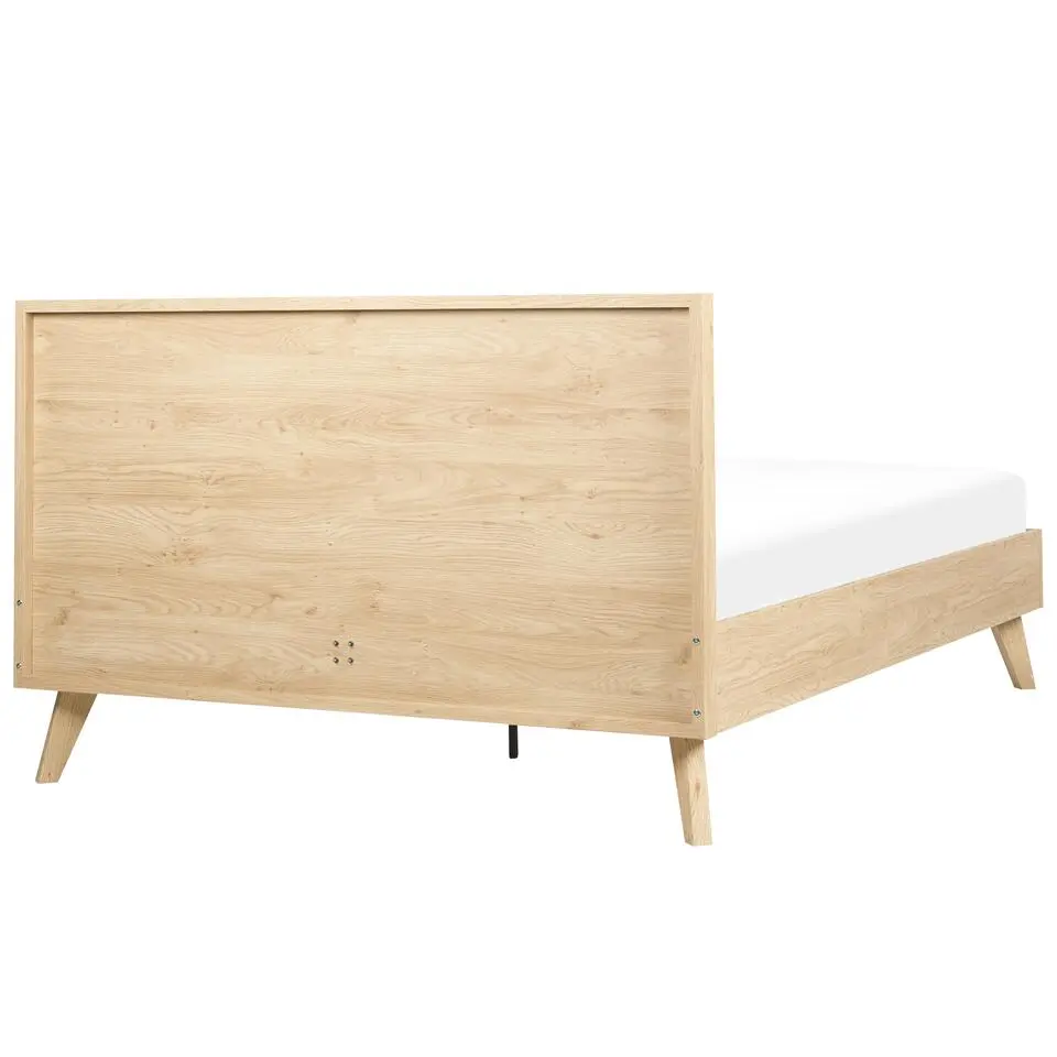 MONPAZIER - Tweepersoonsbed - Lichthout - 140 x 200 cm - Populierhout