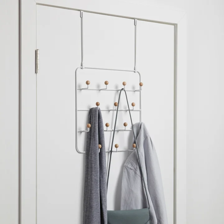 Umbra - Estique Türgarderobe, weiss / natur