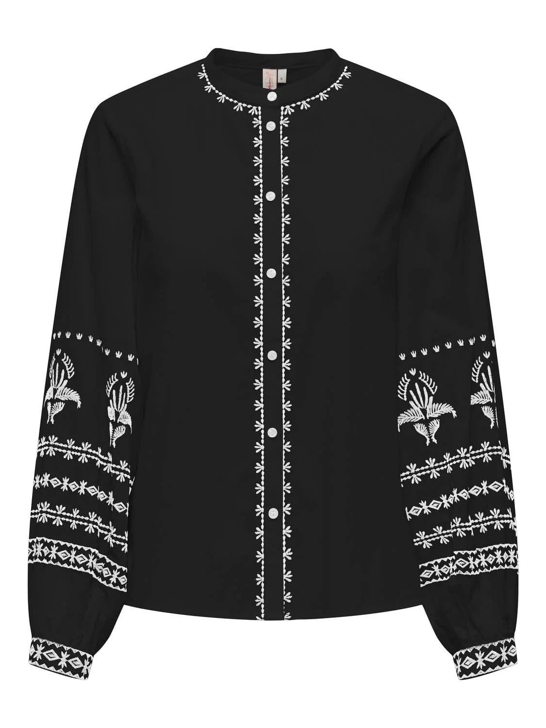 Only Onlaudra Dicte Contrast Shirt 4528144 black emb white