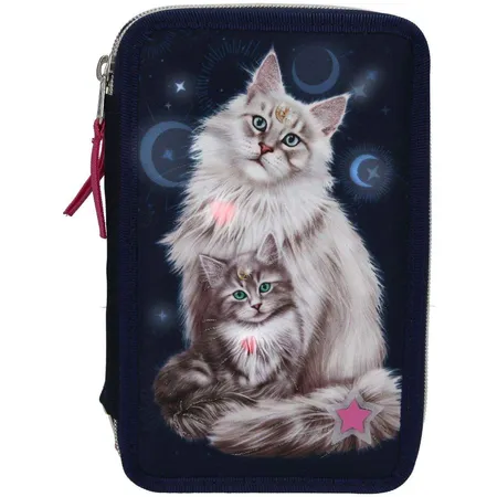 Depesche Fantasy Model 3-fach Federtasche LED MOONLIGHT