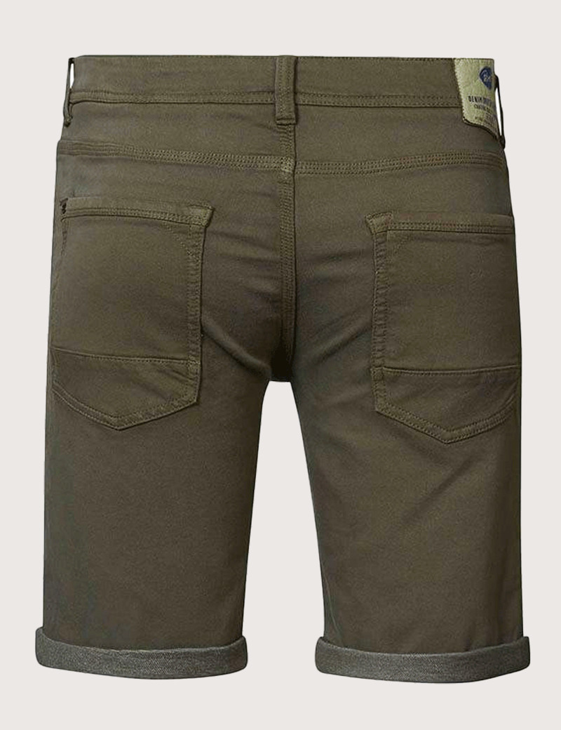 PETROL IND SHORT DENIM DUSTY ARMY