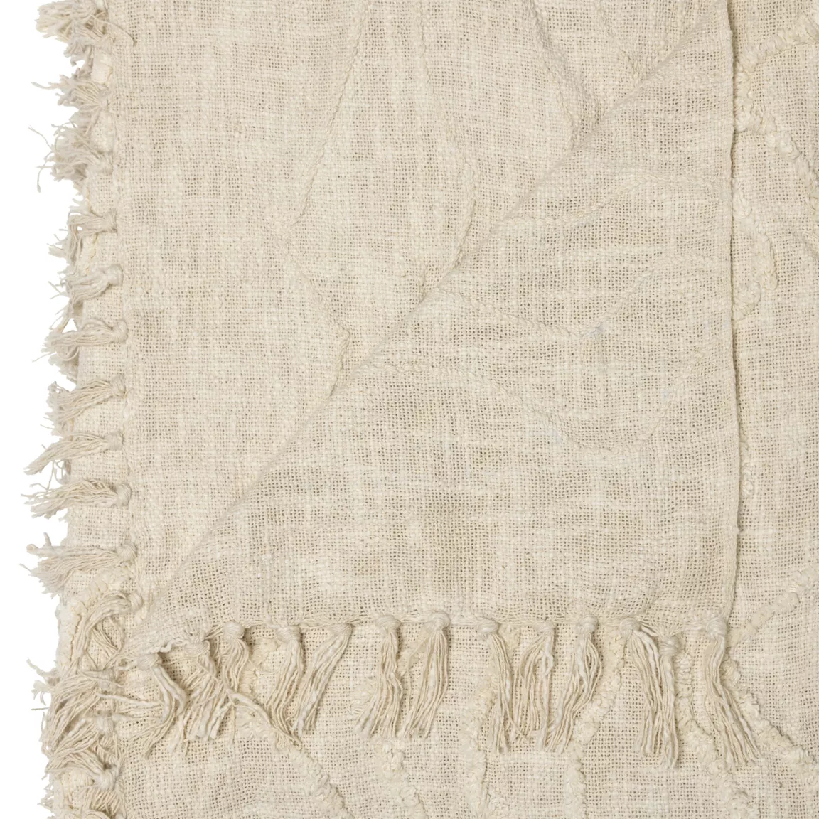 Couvre-lit coton (260 x 240 cm) Daisy Beige