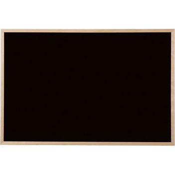 Tableau noir, bois naturel, 400 x 300 mm, noir