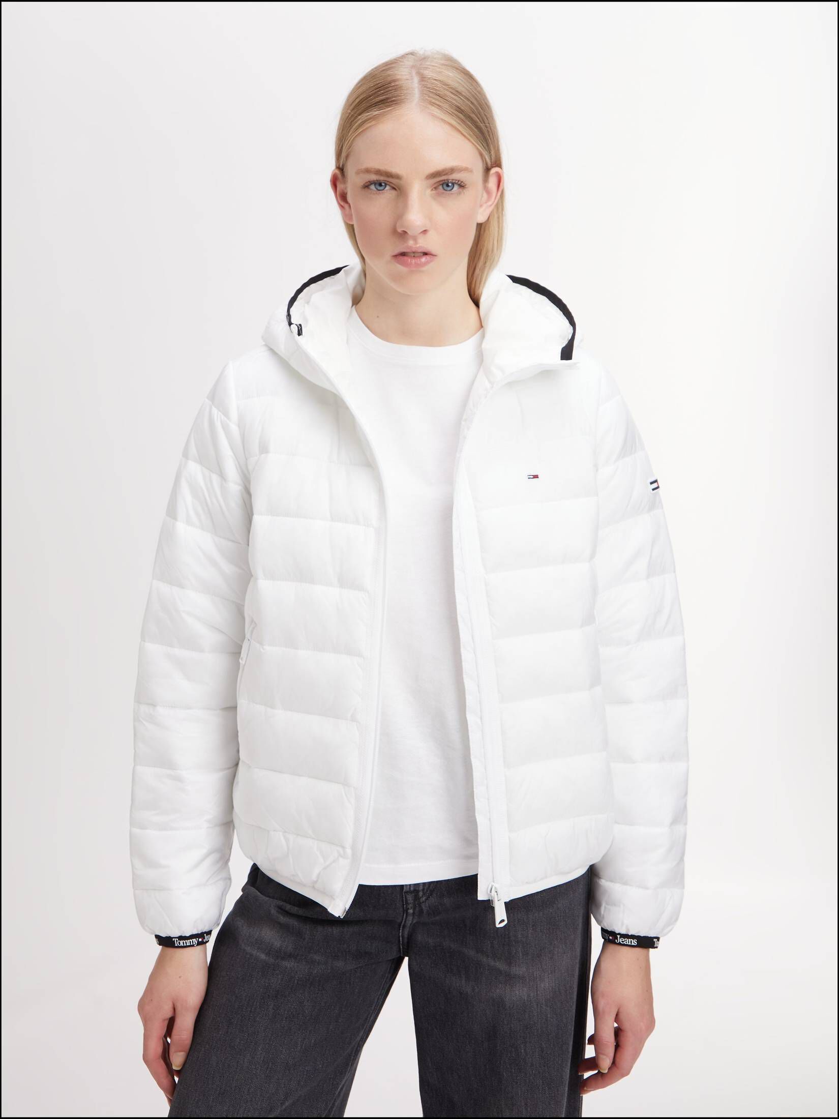 Tommy Jeans| Damen Steppjacke TJW QUILTED TAPE HOODED JACKET