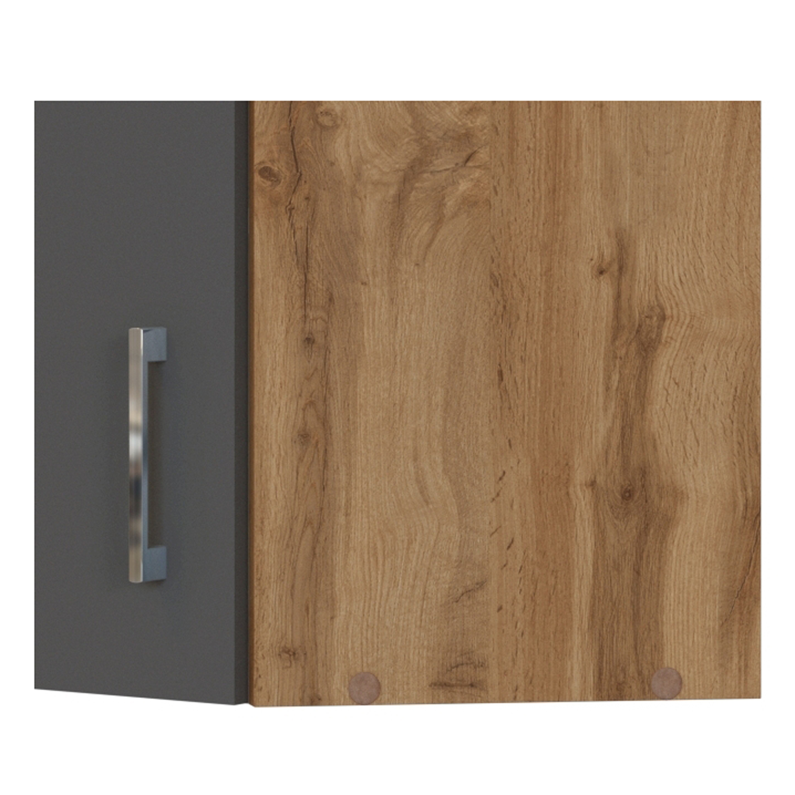 Eck-Hängeschrank SORRENTO - anthrazit-Wotan Eiche - 60 cm breit