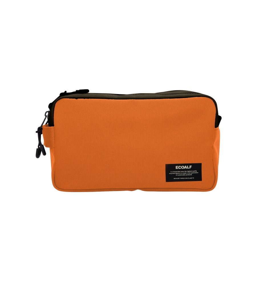 Nécessaire de higiene pessoal ECOALF laranja com zíper duplo