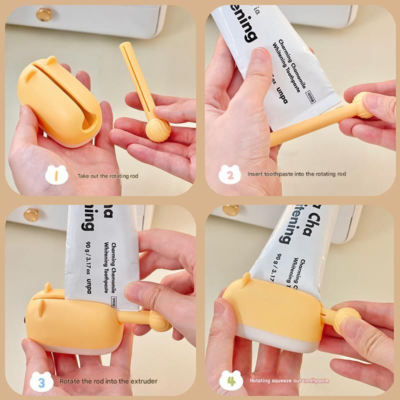 Yunikon - Animal Plastic Tandpasta Knijper / Set