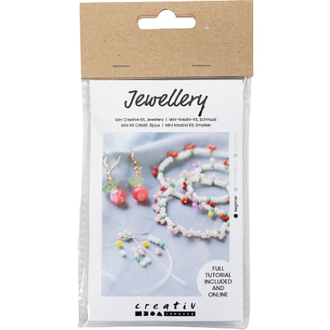 Mini kreativt kit - armbånd og ørering