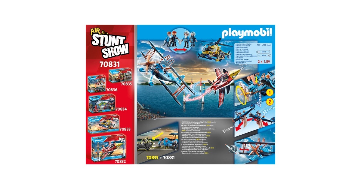PLAYMOBILStuntshow - Air Stuntshow dubbeldekker 