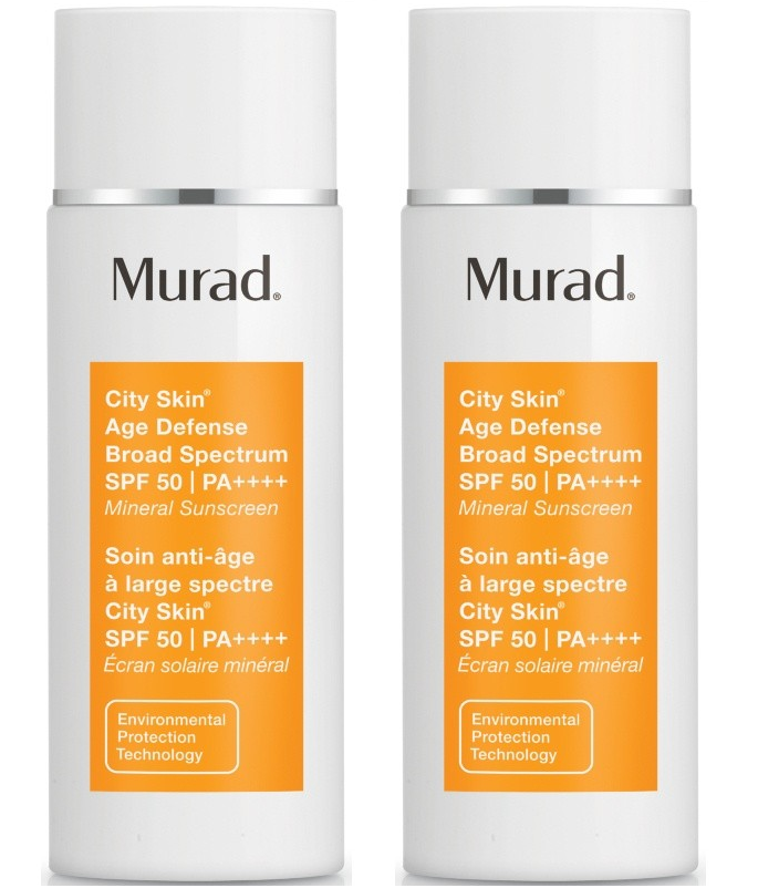 Murad - 2 x City Skin Age Defense Sunscreen SPF 50 I PA++++ 50 ml - Dagcreme