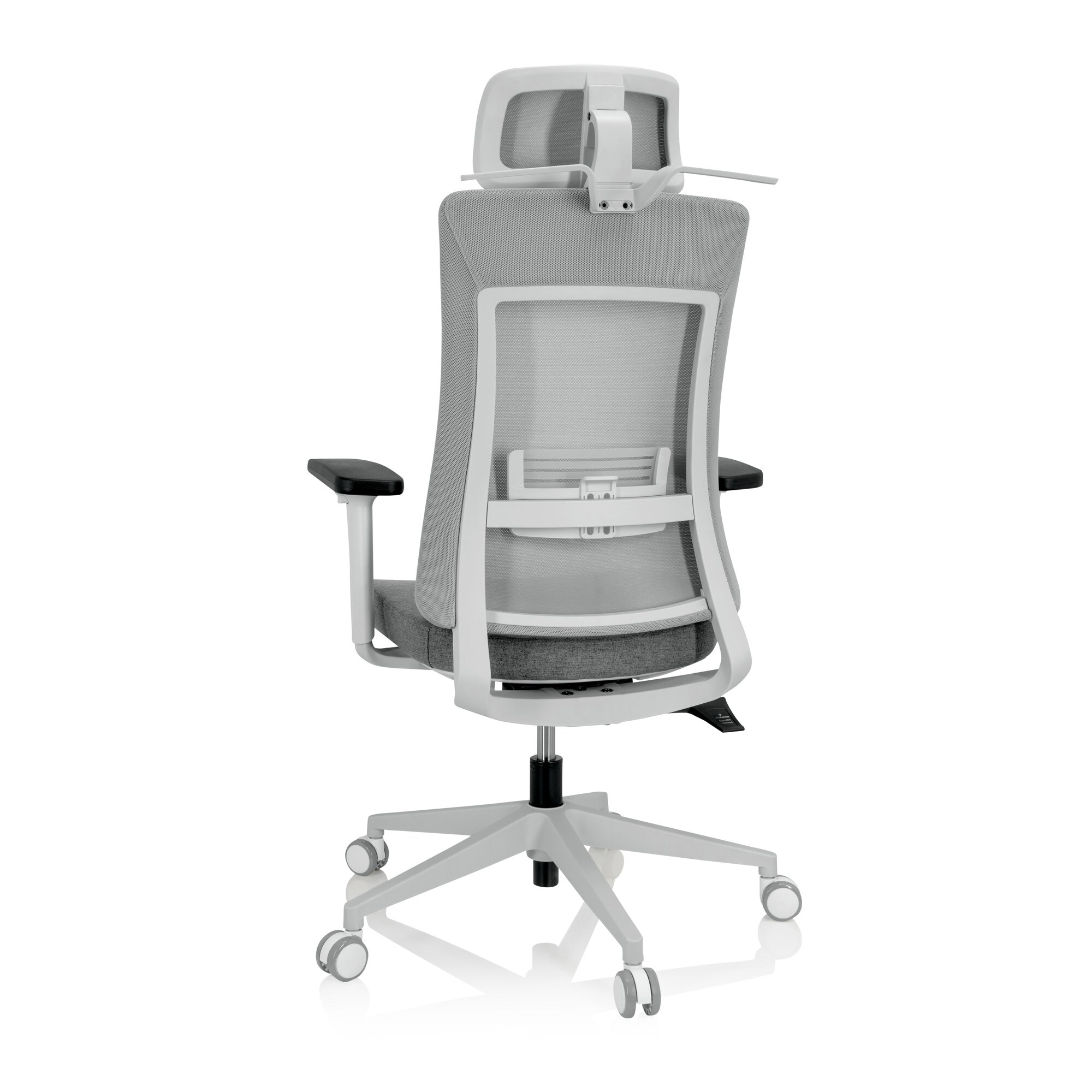 Profi Bürostuhl COMFIO WMH Stoff/Netzstoff mit Armlehnen (höhenverstellbar) hjh OFFICE