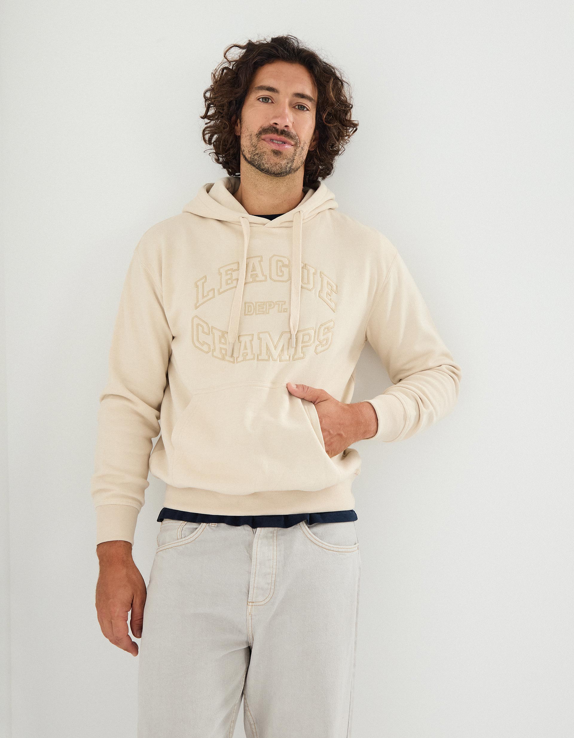 Sweatshirt Felpa com Capuz, Homem, Cinzento Claro