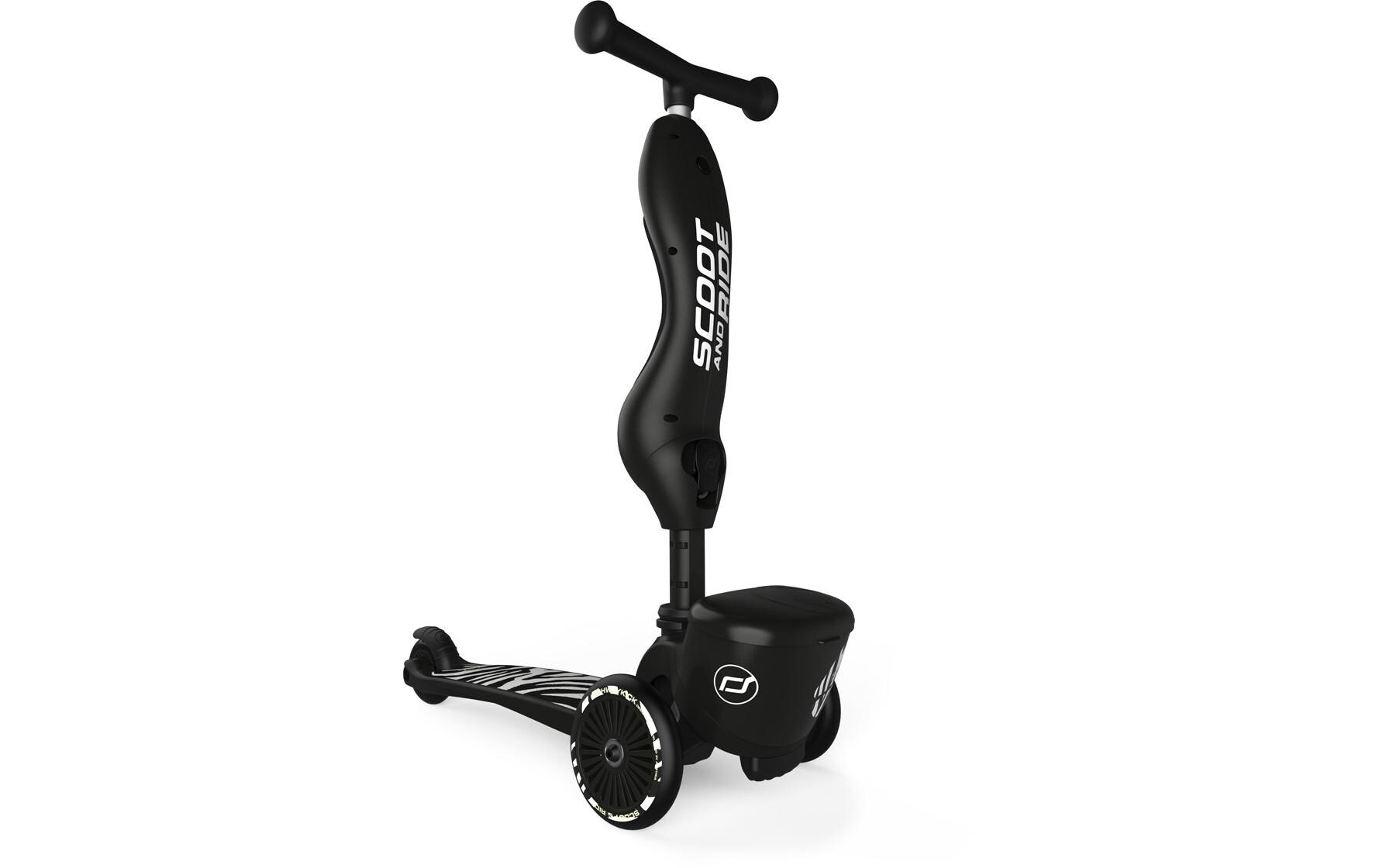 Scooter Zebra Schwarz<br>Scooter mit Sitz