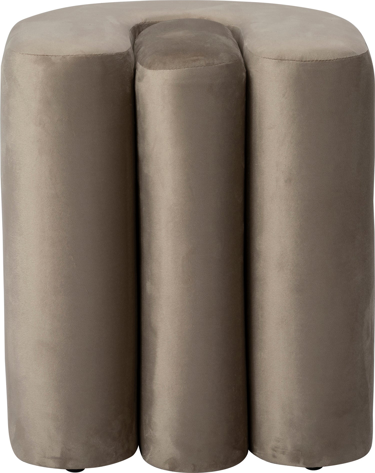 Intratuin poef Demi taupe 37 x 37 x 43 cm