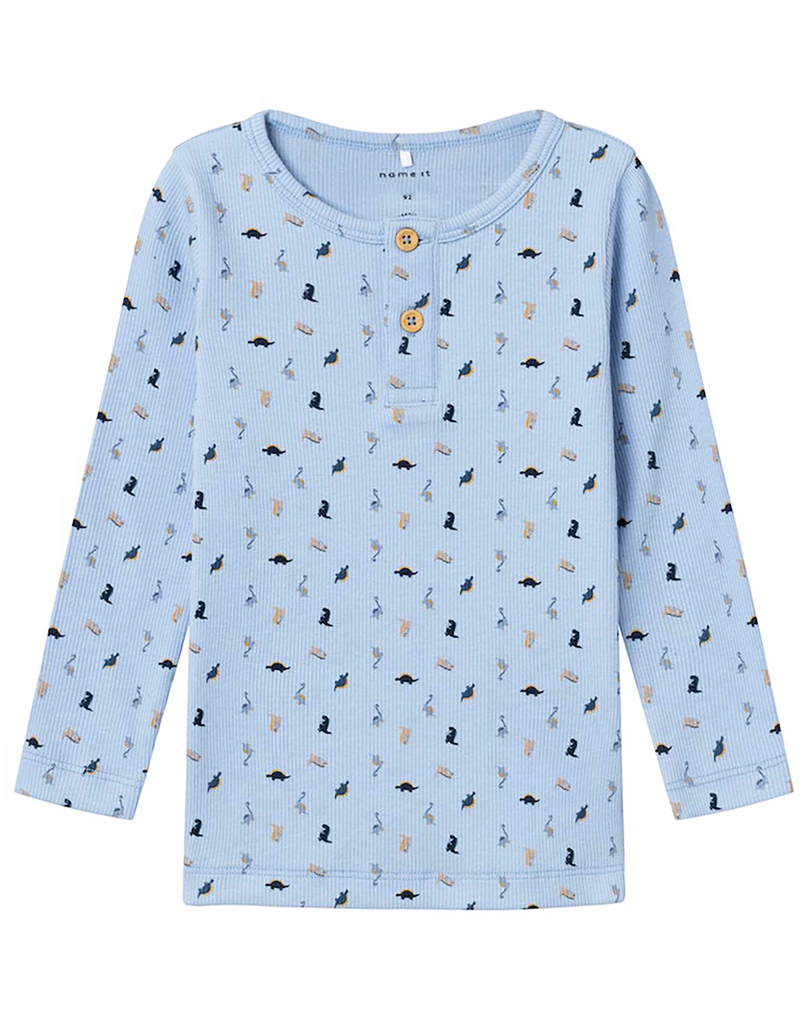 Langarmshirt NMMDABBU DINOS in chambray blue
