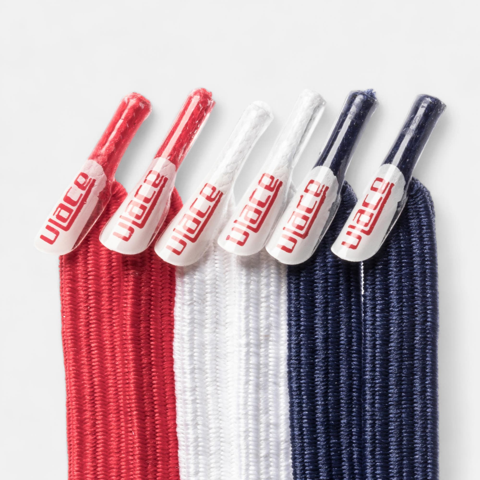 Lacets élastiques ulace bleu blanc rouge sans coloris
