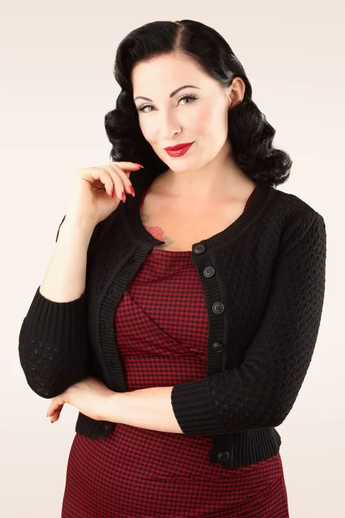 Mak Sweater Jennie vest in zwart