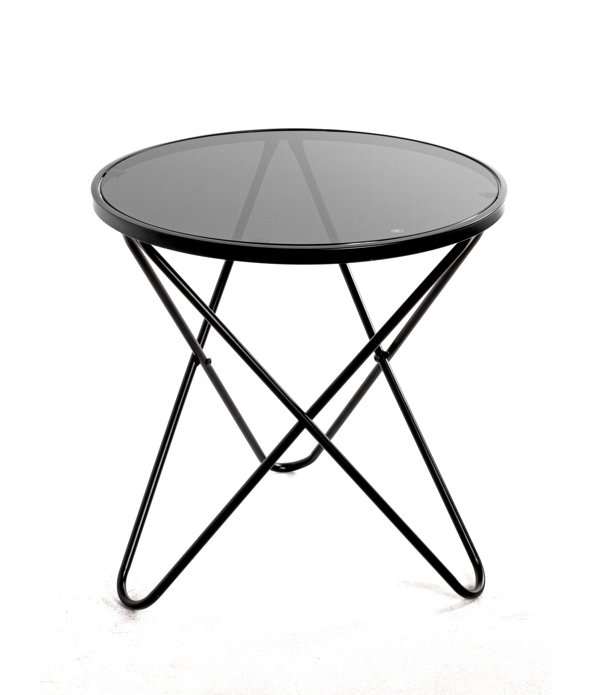 Beistelltisch Ø 54 cm schwarz