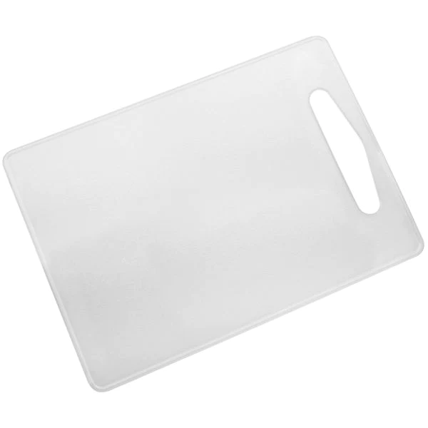 Planche à découper en plastique 34 x 24 cm transparente Basic Fackelma