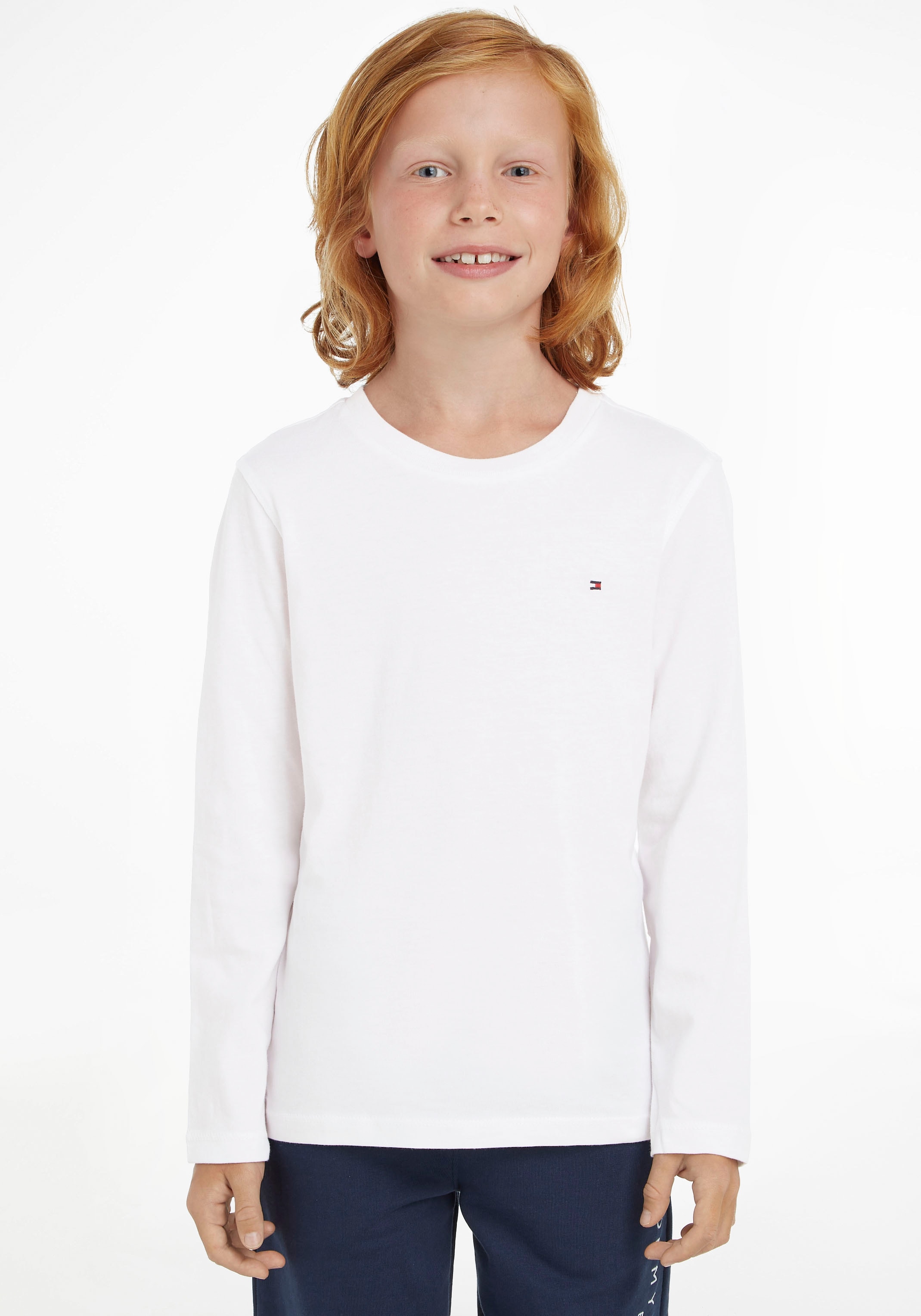 Tommy Hilfiger Langarmshirt »BOYS BASIC CN KNIT L/S«