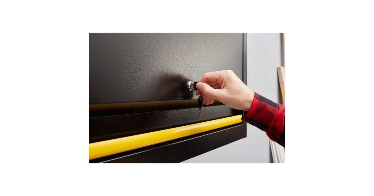 StanleyWandkast 1 deur RTA gereedschapkast  (Zwart/geel)