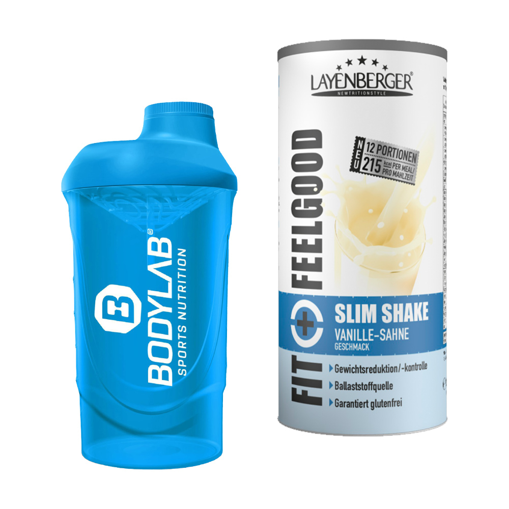 Fit Feelgood Mahlzeitersatz SLIM (396g)   Bodylab24 Shaker gratis