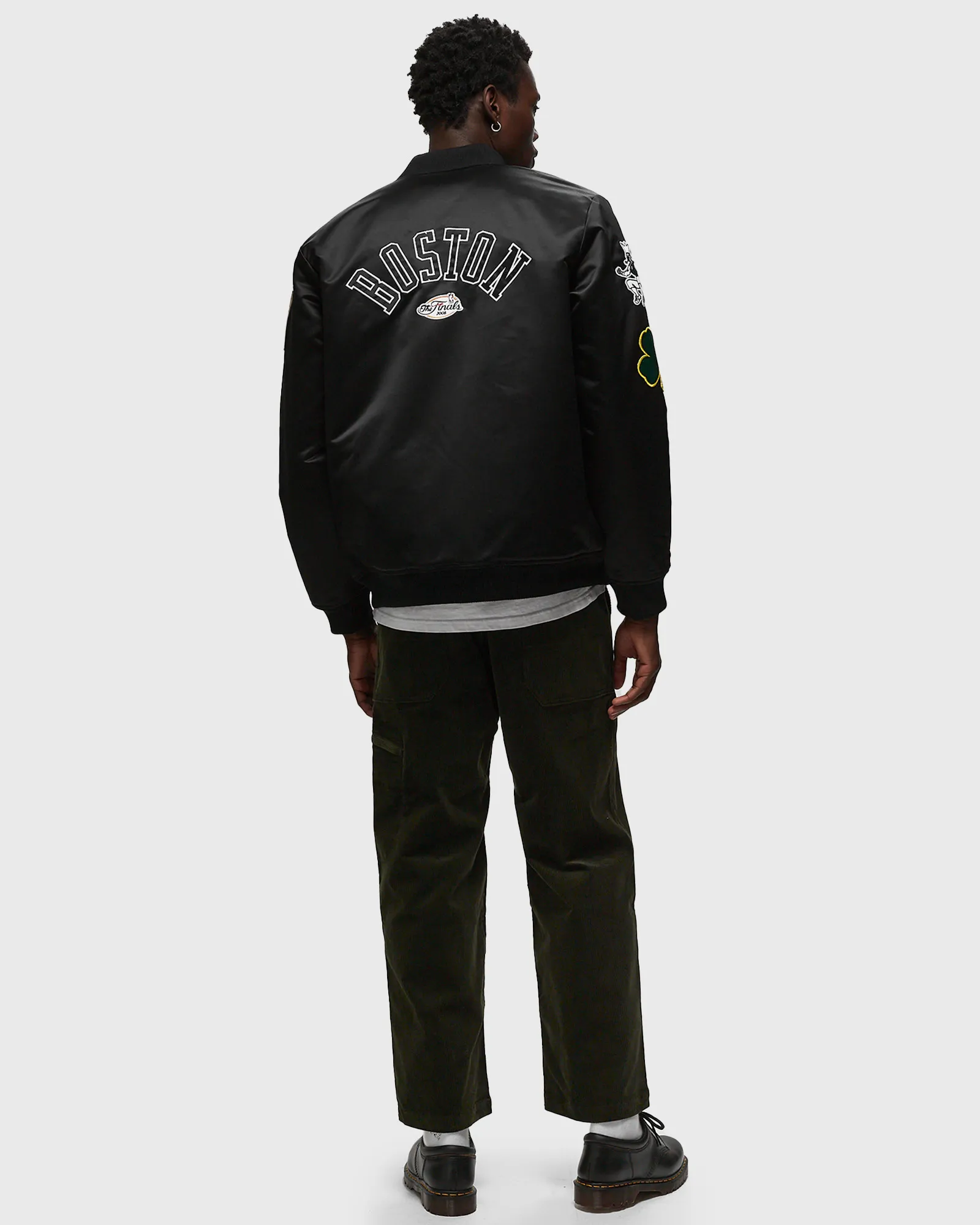 Mitchell & Ness NBA SATIN BOMBER JACKET BOSTON CELTICS