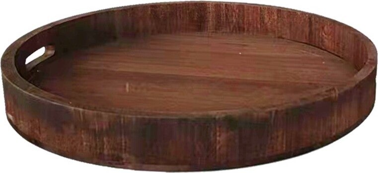 House of Nature decoratiebord Grandforks naturel D 48 H 6 cm