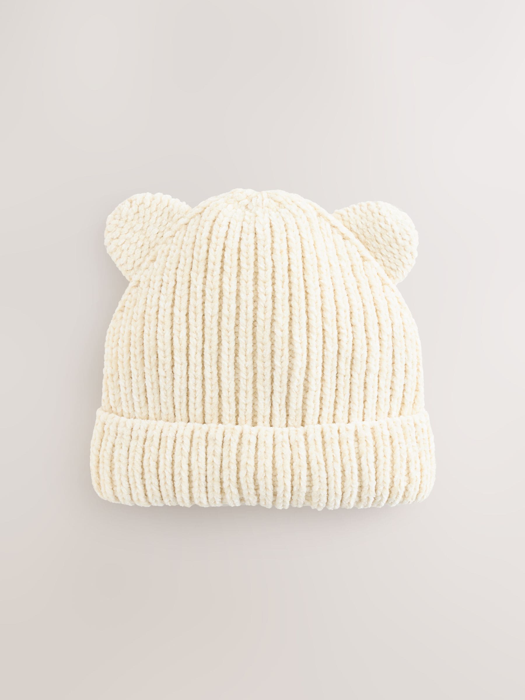 Crème - 3D Oor Muts (3mnd -10jr)