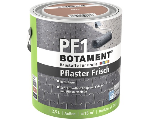 Betonvlek, bestratingsverf, bestratingsverf, rood, 2,5 l