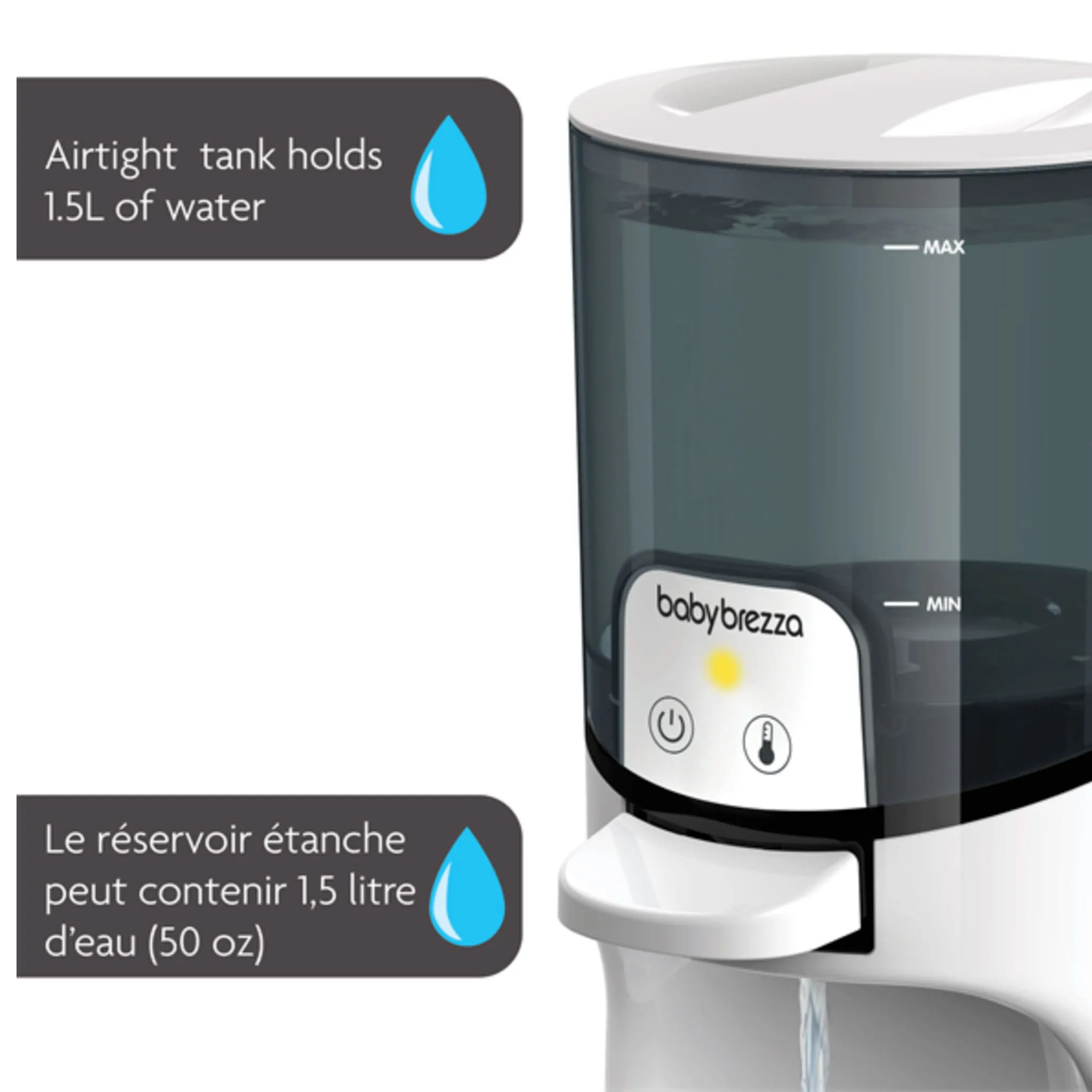 Baby Brezza Distributeur d'Eau Instantané pour Biberon