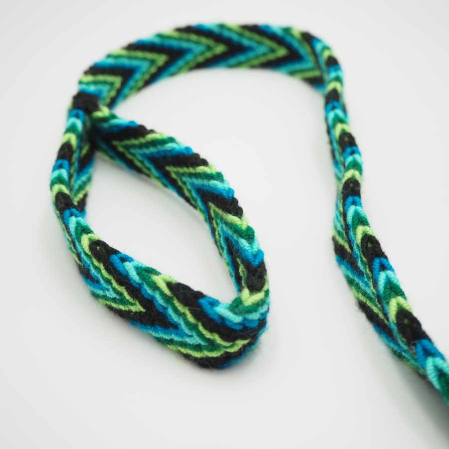 Coleira LEO&INDI Wayuu Guajira com guia