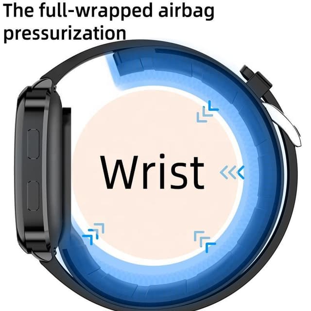 Smart Watch blodtryksmåler Sort