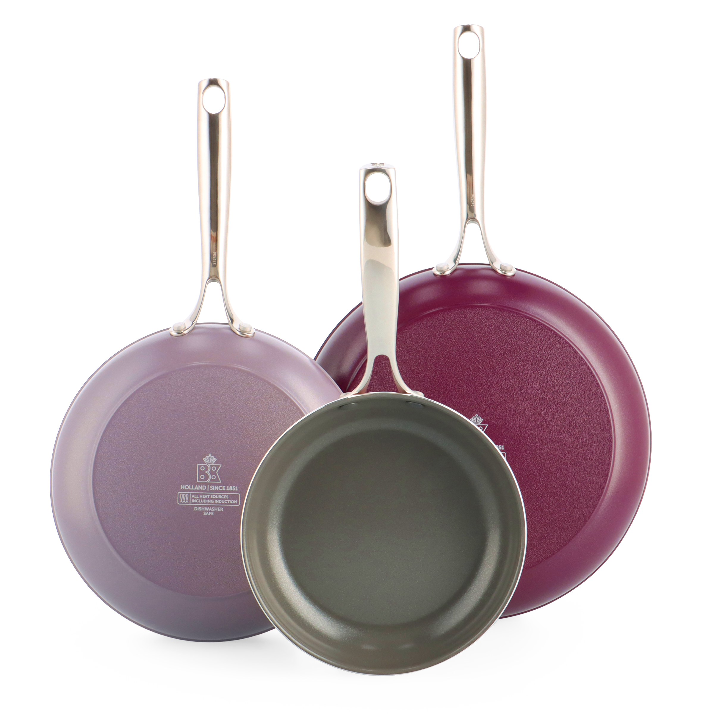 Sky violet 3-delige pannenset   Panbeschermers