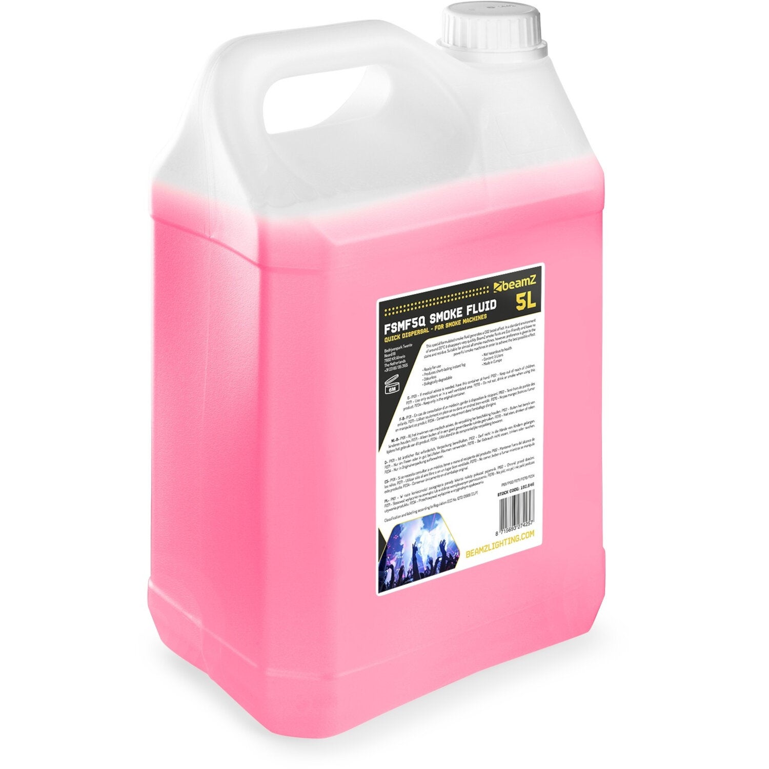 BeamZ FSMF5Q 5 liter rookvloeistof 5 liter Quick Dispersal CO2