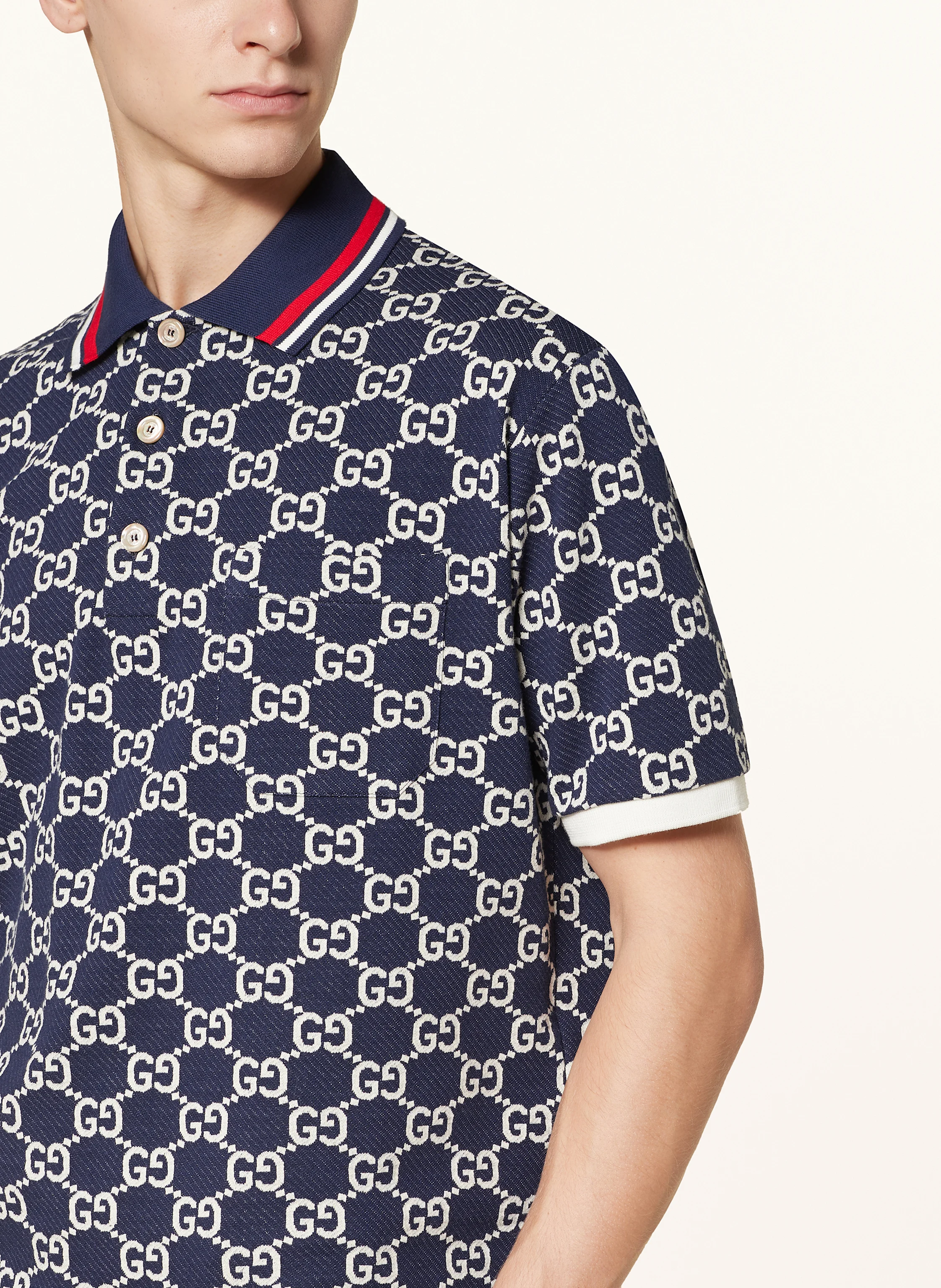 GUCCI Piqué-Poloshirt GG