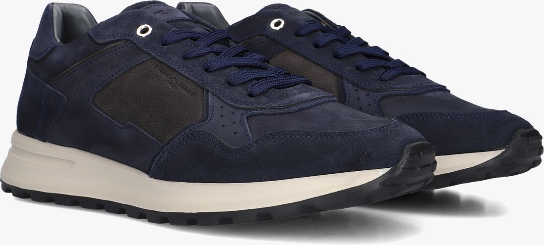 donkerblauwe stefano lauran lage sneakers star 005