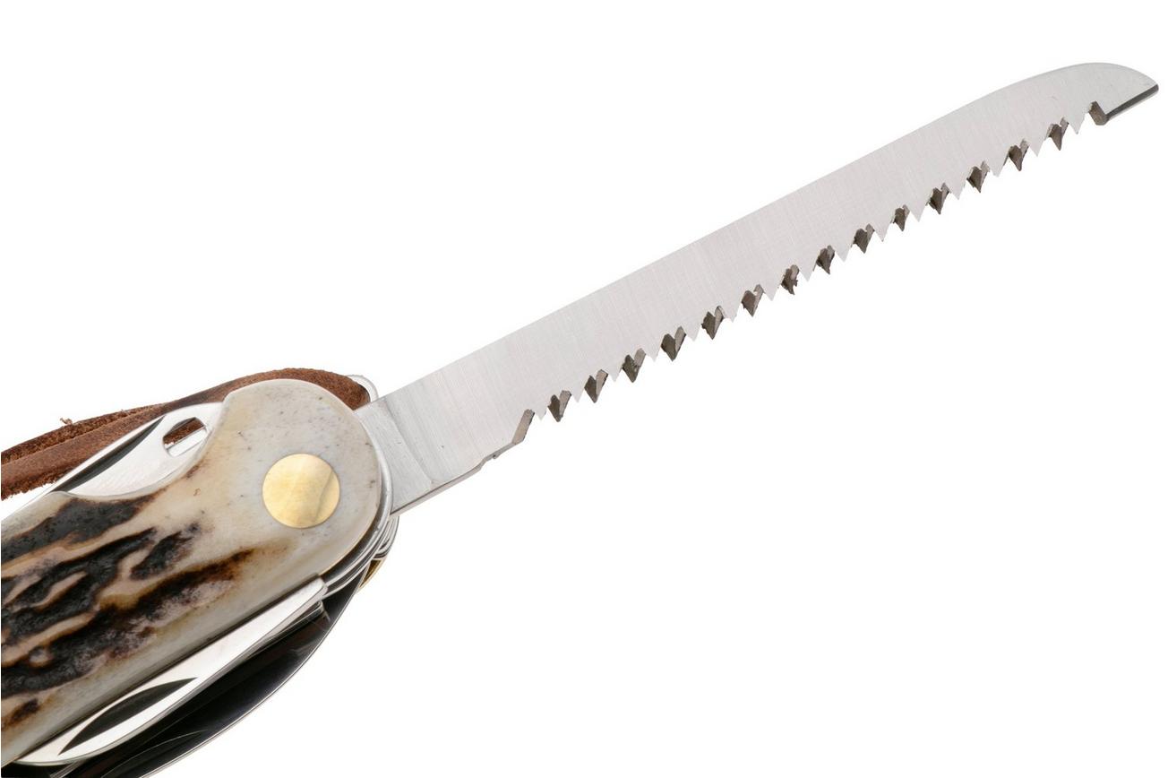 Fox Knives Venatores 226-8-SCE, M390 Deer Horn 8 Tools, Zwitsers zakmes